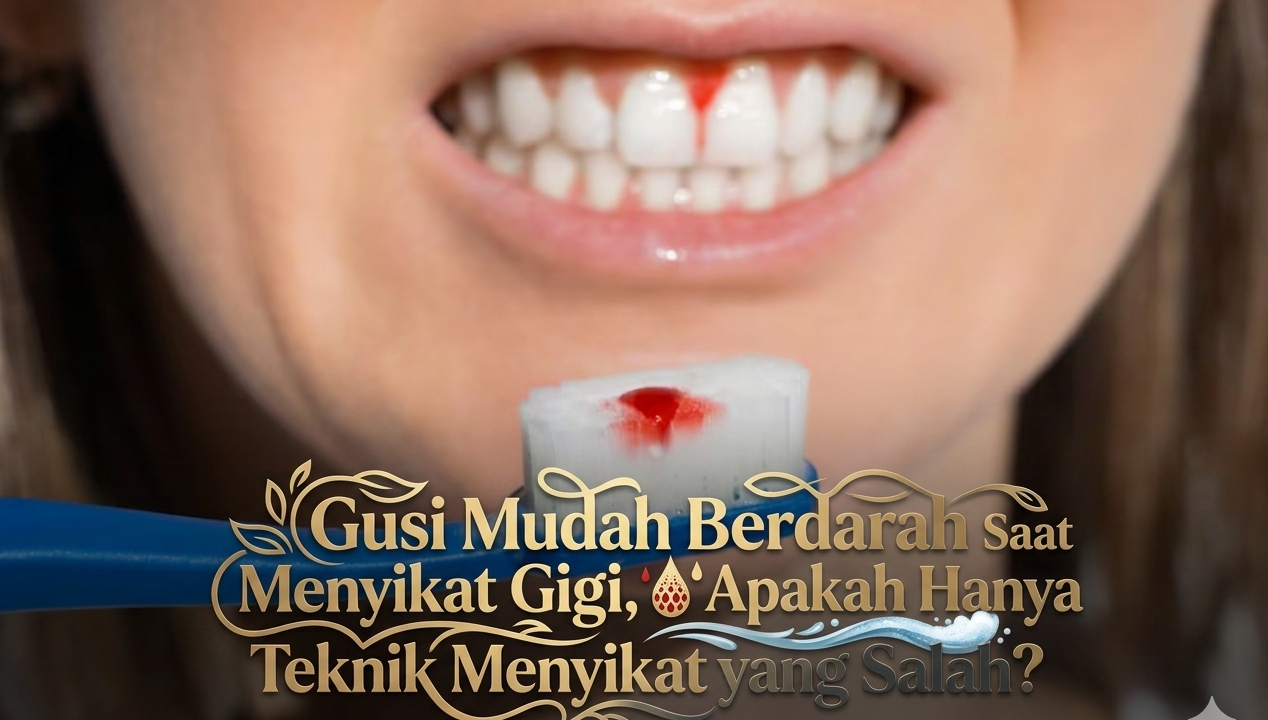 Gusi Mudah Berdarah Saat Menyikat Gigi, Apakah Hanya Karena Teknik Menyikat yang Salah?