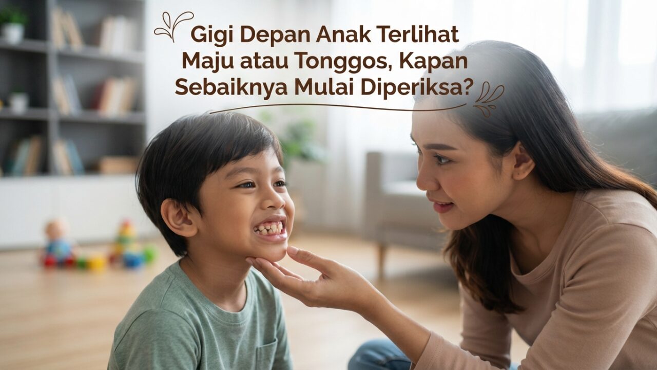 Gigi Depan Anak Terlihat Maju atau Tonggos, Kapan Sebaiknya Mulai Diperiksa?