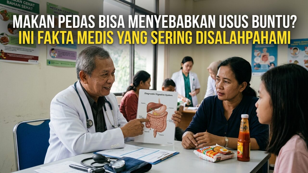 Makan Pedas Bisa Menyebabkan Usus Buntu? Ini Fakta Medis yang Sering Disalahpahami