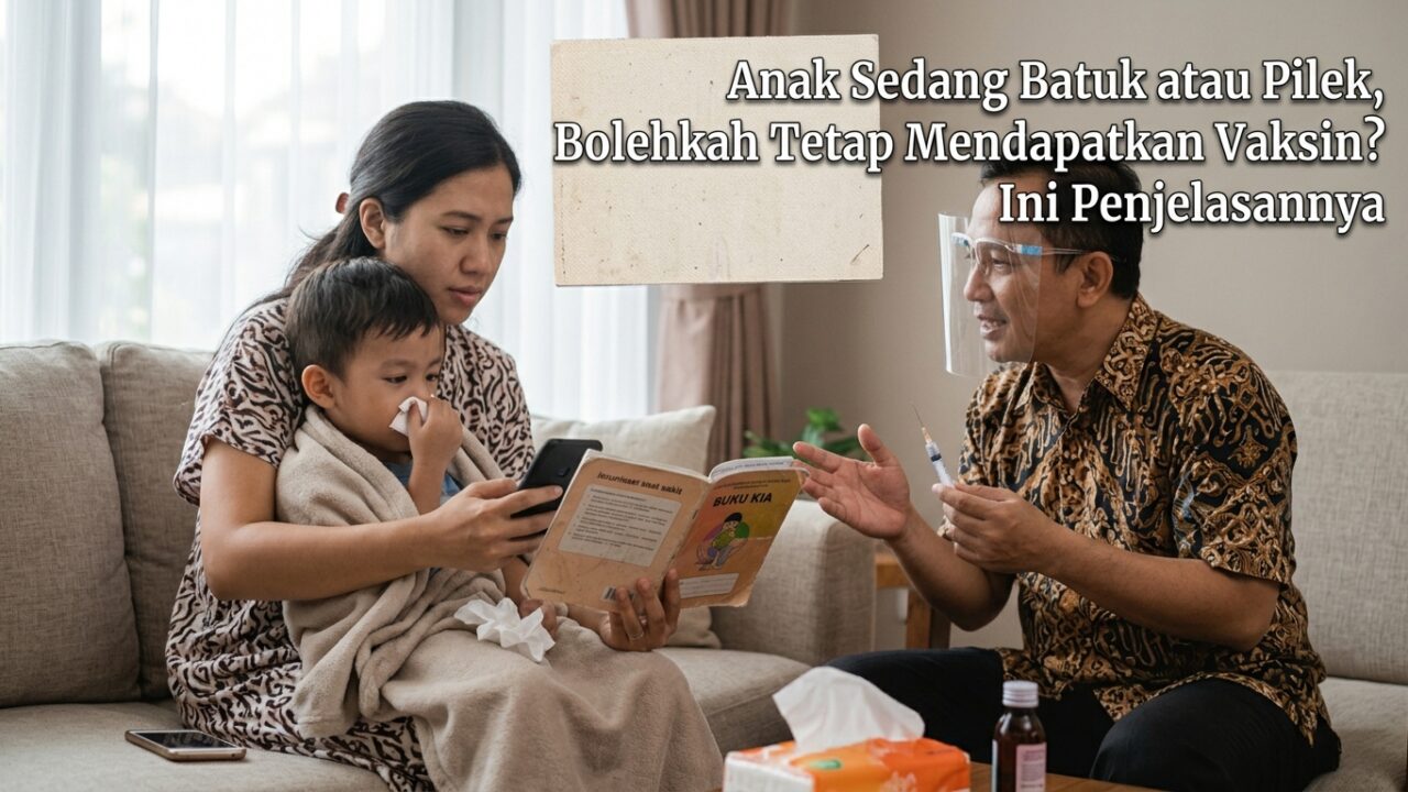 Anak Sedang Batuk atau Pilek, Bolehkah Tetap Mendapatkan Vaksin? Ini Penjelasannya