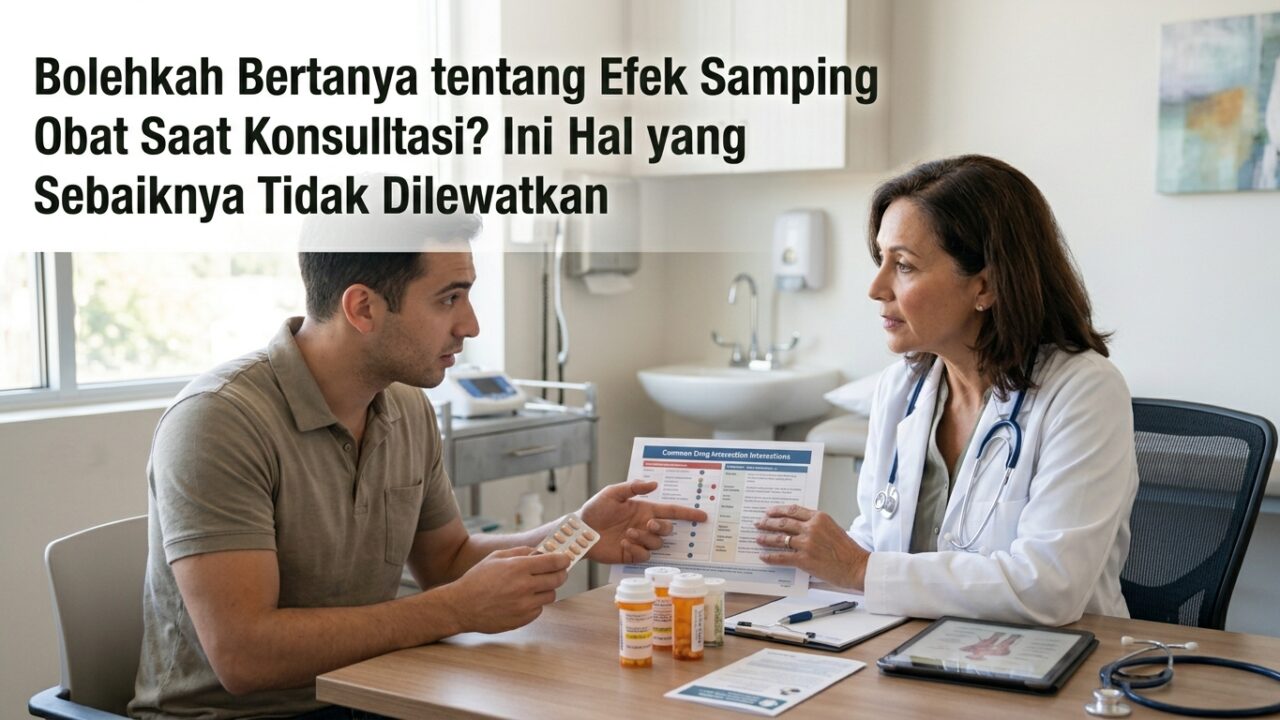 Bolehkah Bertanya tentang Efek Samping Obat Saat Konsultasi? Ini Hal yang Sebaiknya Tidak Dilewatkan